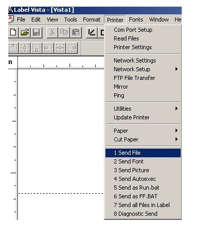 通過Zebra LabelVista軟件來發(fā)送文件